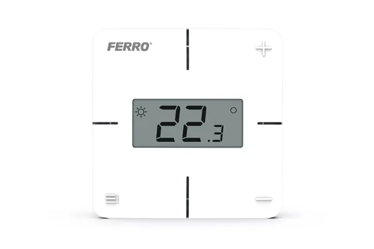 Regulator temperatury FERRO z wyświetlaczem LCD do sterowania ogrzewaniem podłogowym
