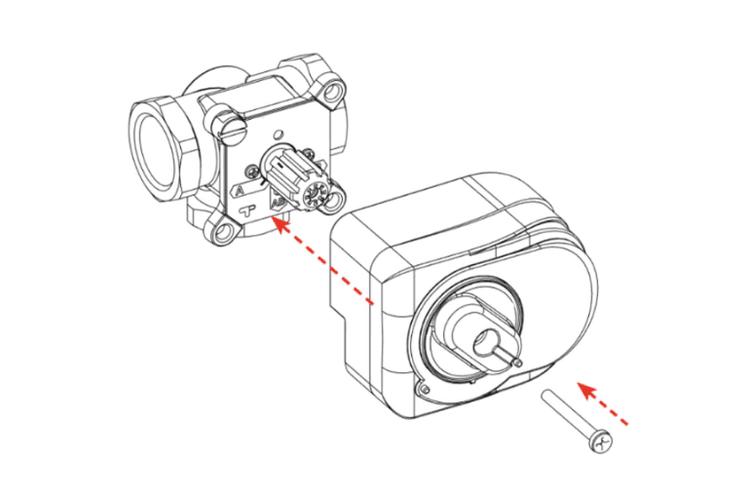 Jak zamontować siłownik na zawór mieszający