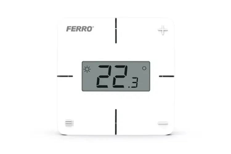 Regulator temperatury FERRO z wyświetlaczem LCD do sterowania ogrzewaniem podłogowym